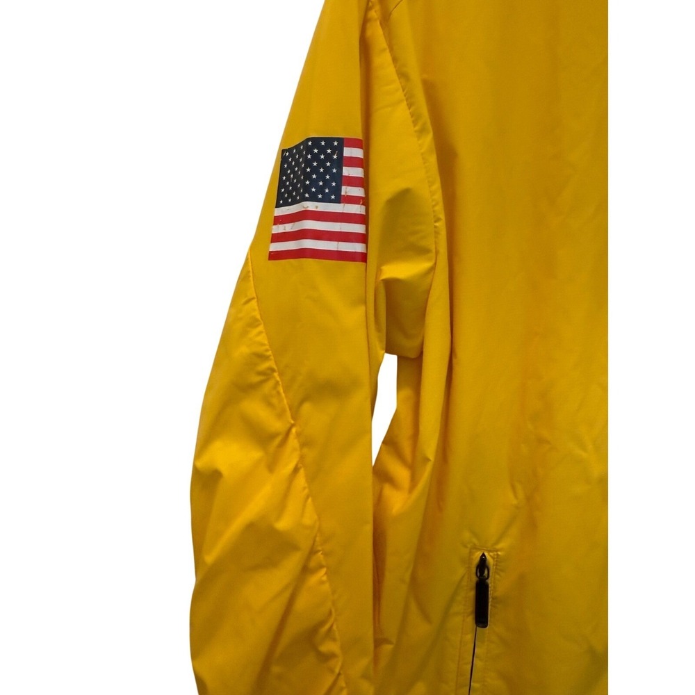 NWT American Living Yachting Jacket Yellow Sailing Windbreaker Men's Medium US-7 - Picture 4 of 16